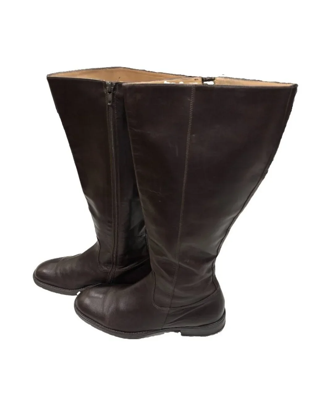 J Crew old money Riding Boots Made In Italy Brown Leather Women 10